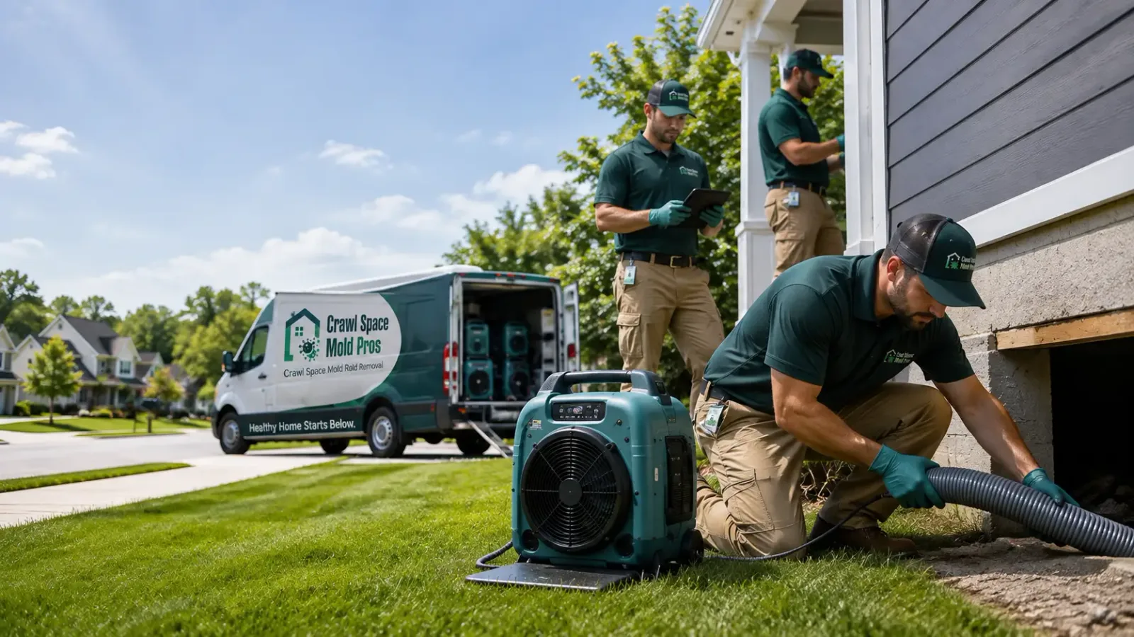 Crawl Space Mold Removal in Burlington, PA